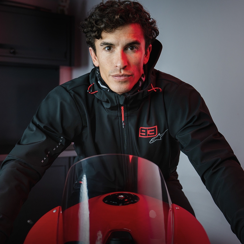 Alpinestars RADIUM TECH HOODIE MM93 мотоциклетен суитшърт черно-червено-сив