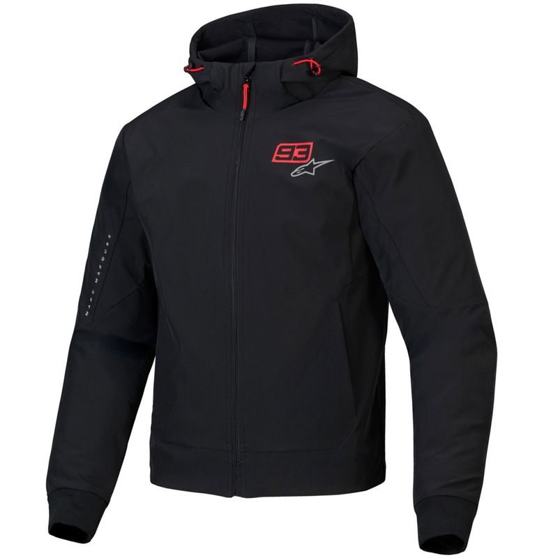 Alpinestars RADIUM TECH HOODIE MM93 мотоциклетен суитшърт черно-червено-сив
