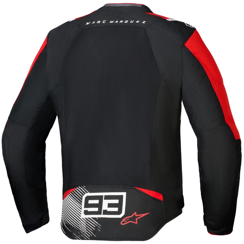 Alpinestars T-SPS Air V2 MM93 мотоциклетно яке червено-черно-бяла колекция