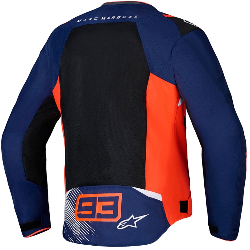 Мотоциклетно яке Alpinestars T-SPS Air V2 MM93, колекция fluo, червено-синьо-черно-бяло