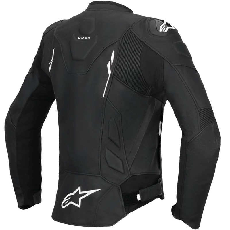 Дамско кожено мотоциклетно яке Alpinestars Stella Dusk черно-бяло