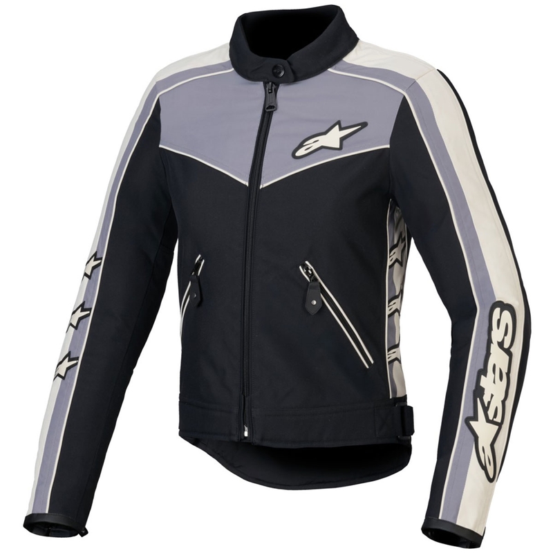 Alpinestars Stella T-Dyno Водоустойчиво дамско мотоциклетно яке Черно-Тъмно сиво-Сиво-Бежово