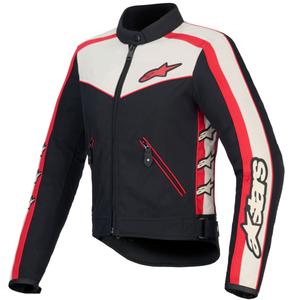 Alpinestars Stella T-Dyno водоустойчиво дамско мотоциклетно яке черно-бежово-червено