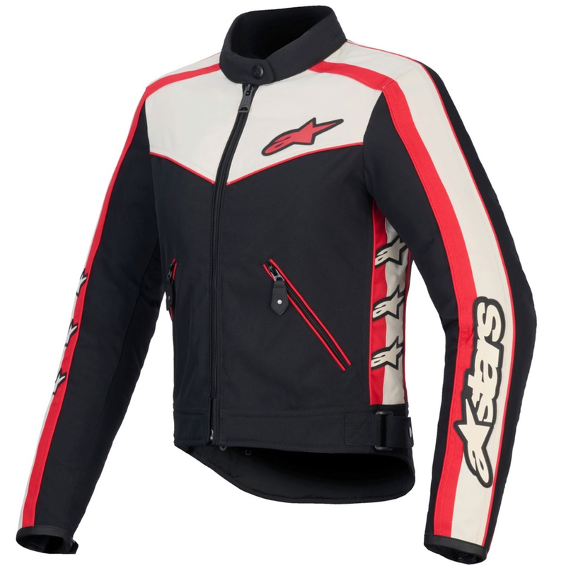 Alpinestars Stella T-Dyno водоустойчиво дамско мотоциклетно яке черно-бежово-червено