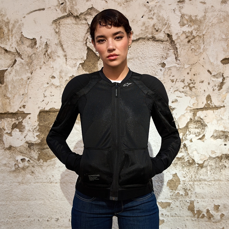 Дамско мотоциклетно яке Alpinestars STELLA TROOP-AIR, черно-черно