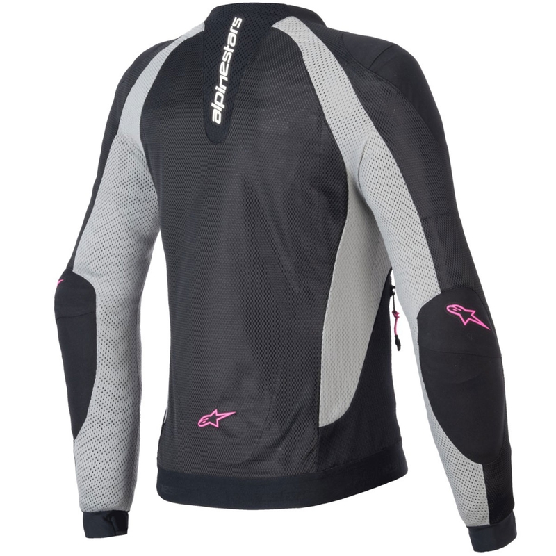 Дамско мотоциклетно яке Alpinestars STELLA TROOP-AIR, черно-сиво-флуоресцентно розово
