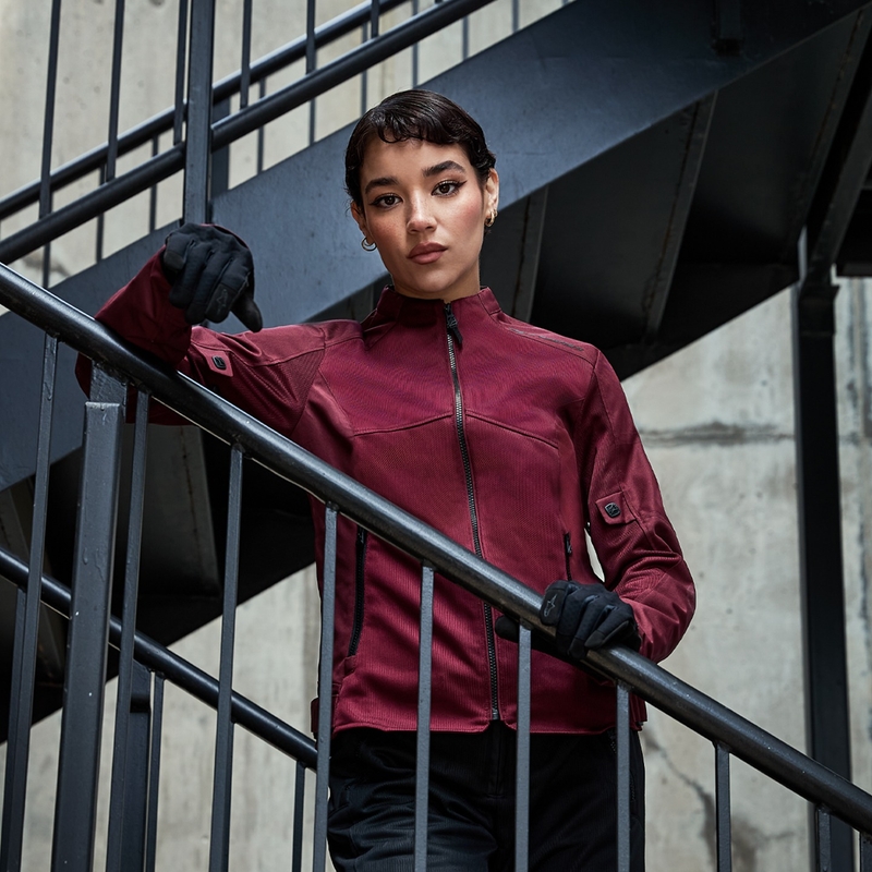 Дамско мотоциклетно яке Alpinestars STELLA C-1 AIR лилаво