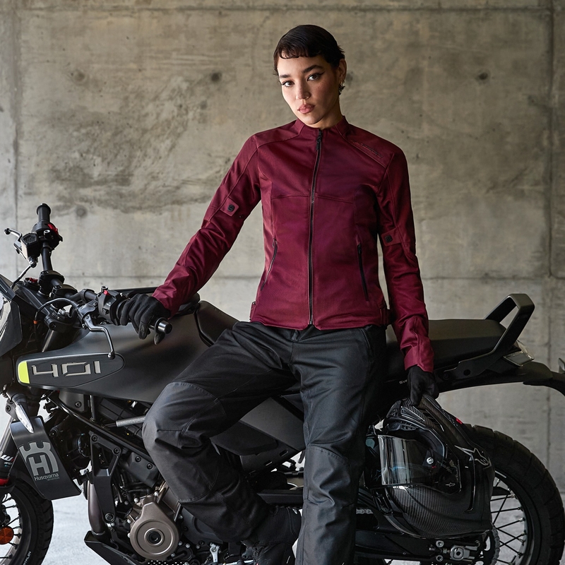 Дамско мотоциклетно яке Alpinestars STELLA C-1 AIR лилаво