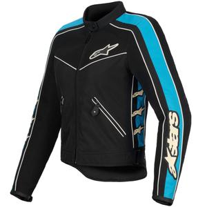 Дамско моторно яке Alpinestars STELLA T-DYNO AIR черно-светло синьо-бежово