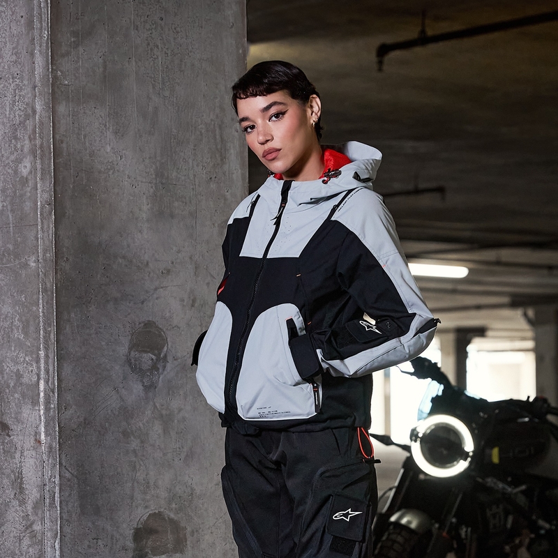 Дамско моторно яке Alpinestars MOLLY AIR черно-бадемово