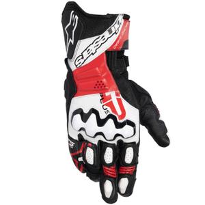Мото ръкавици Alpinestars GP Plus R V3 черно-бяло-червено