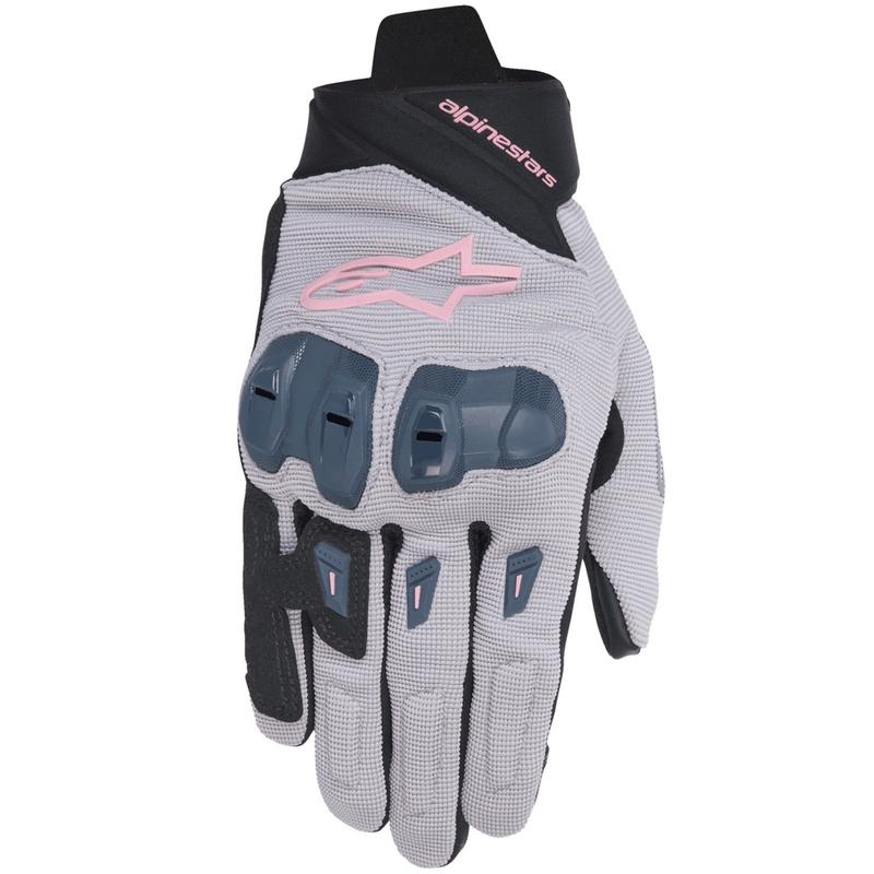 Alpinestars STELLA SP X 1 дамски мотоциклетни ръкавици сиво-черно-тъмно сиво-розово