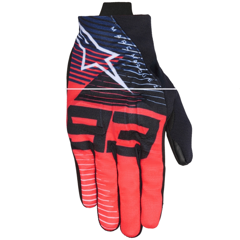 Колекция мотоциклетни ръкавици Alpinestars Reef V2 MM93 Колекция Fluo Red-Blue-White