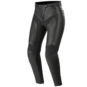 Дамски кожени мотоциклетни панталони Alpinestars Stella Vika V2 черни