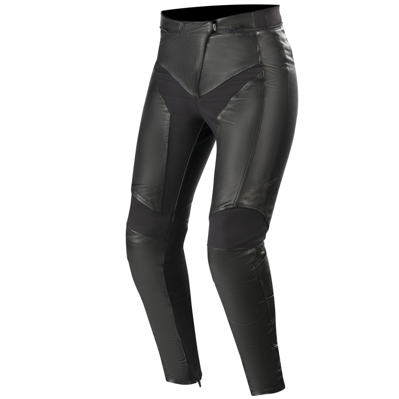 Дамски кожени мотоциклетни панталони Alpinestars Stella Vika V2 черни