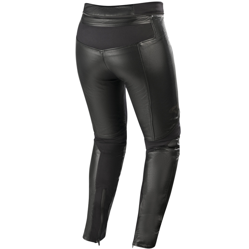 Дамски кожени мотоциклетни панталони Alpinestars Stella Vika V2 черни