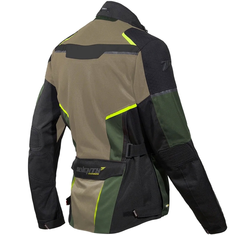 Seventy Degrees SD-JT70 Atacama мотоциклетно яке Sand-Green-Fluo Yellow