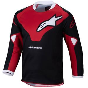 Alpinestars Racer Veil Детска тениска за мотокрос в черно и червено