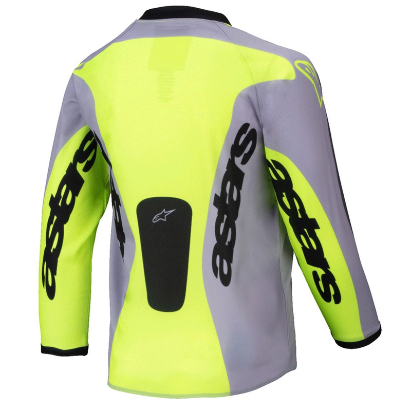 Alpinestars Racer Veil Детска тениска за мотокрос сиво-флуорово жълто