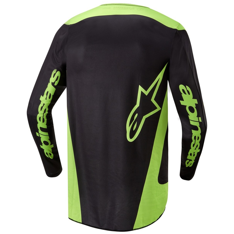 Alpinestars Fluid Lurv трико за мотокрос черно-флуо жълто