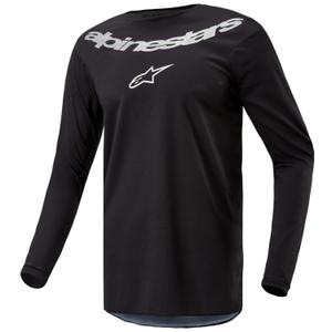 Alpinestars Fluid Lucent тениска за мотокрос черна и сребърна