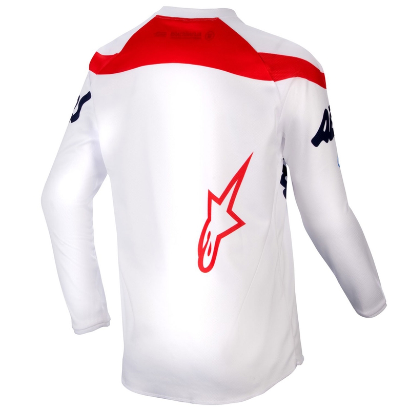 Детска фланелка за мотокрос Alpinestars Racer Hana бяла