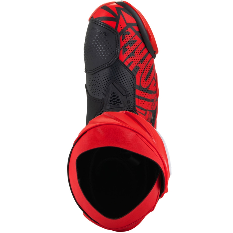 Alpinestars Supertech R Вентилирани мотоциклетни ботуши лимитирана серия Francesco Bagnaia червено-черно