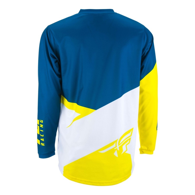Motokrosový dres FLY Racing F-16 2019 - USA žluto-bílo-modrý výprodej