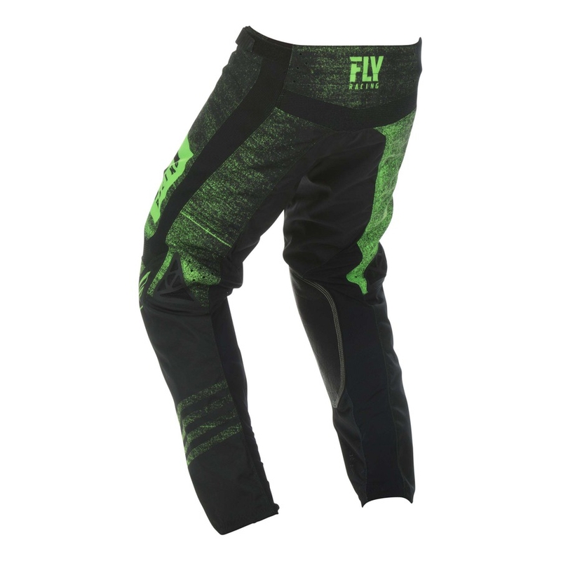 Motokrosové kalhoty FLY Racing Kinetic NOIZ 2019 - USA černo-fluo zelené výprodej