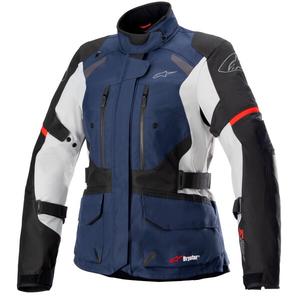 Дамско мотоциклетно яке Alpinestars Stella Andes Drystar тъмно синьо-черно-светло сиво-червено