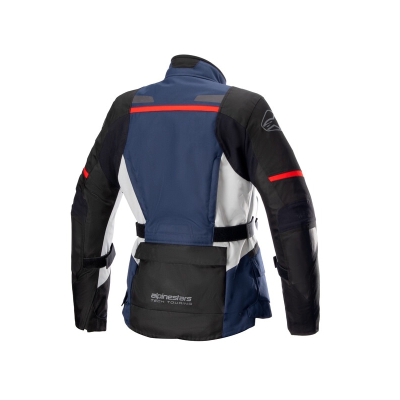 Дамско мотоциклетно яке Alpinestars Stella Andes Drystar тъмно синьо-черно-светло сиво-червено
