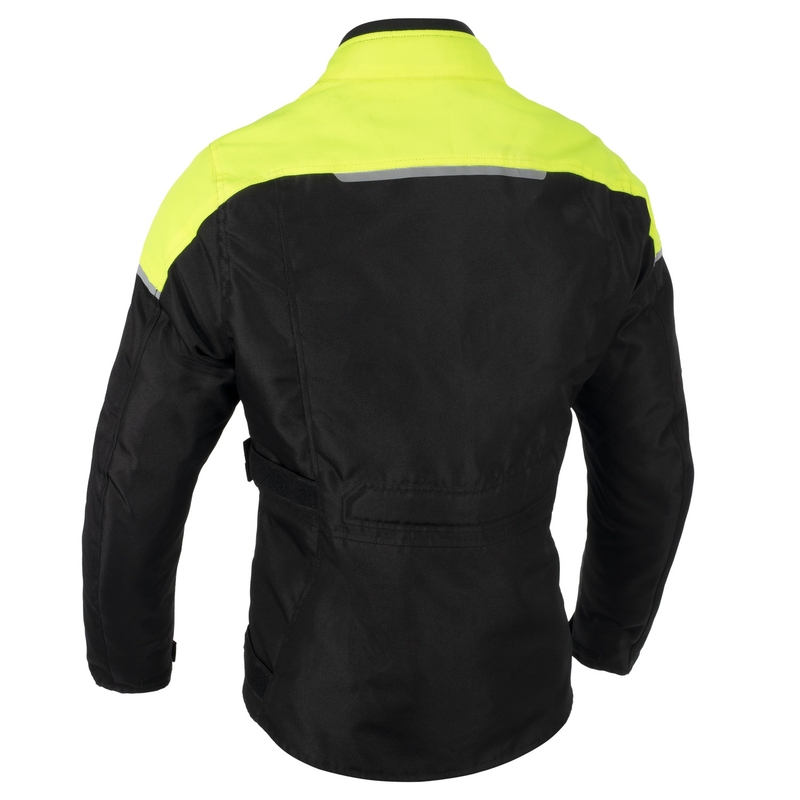 Дамско мотоциклетно яке Oxford Spartan Long WP Black-Fluo Yellow