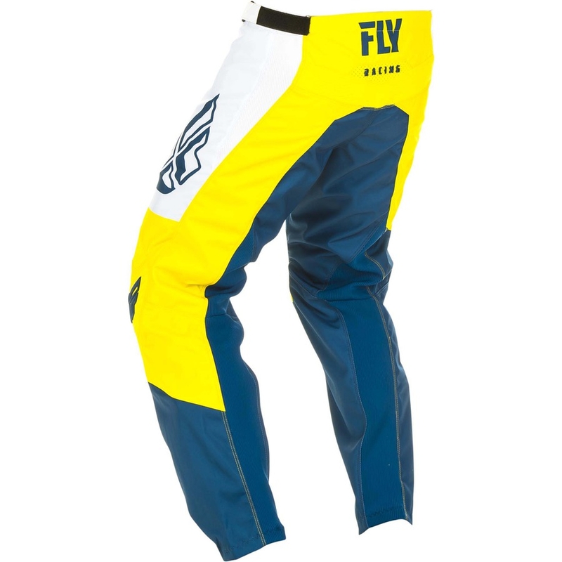 Motokrosové kalhoty FLY Racing F-16 2019 - USA žluto-bílo-modré výprodej