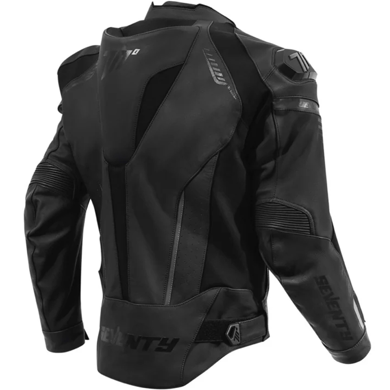 Seventy Degrees SD-JL24 Спойлер кожено мотоциклетно яке черно