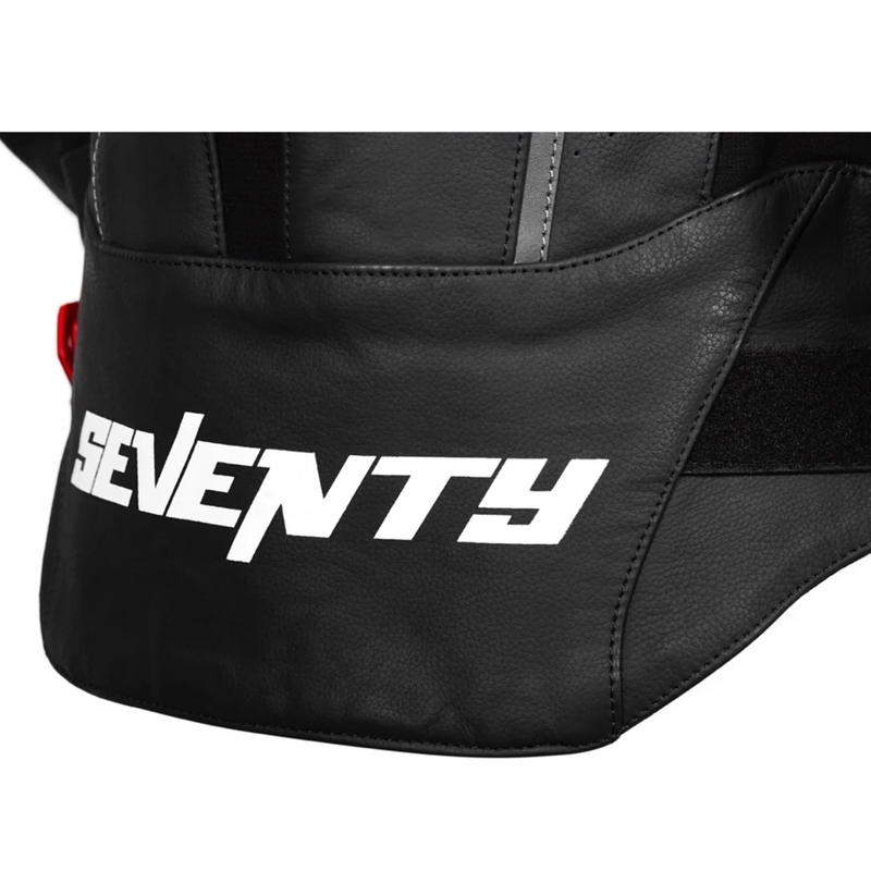 Кожено мотоциклетно яке Seventy Degrees SD-JL24 Spoiler черно-червено