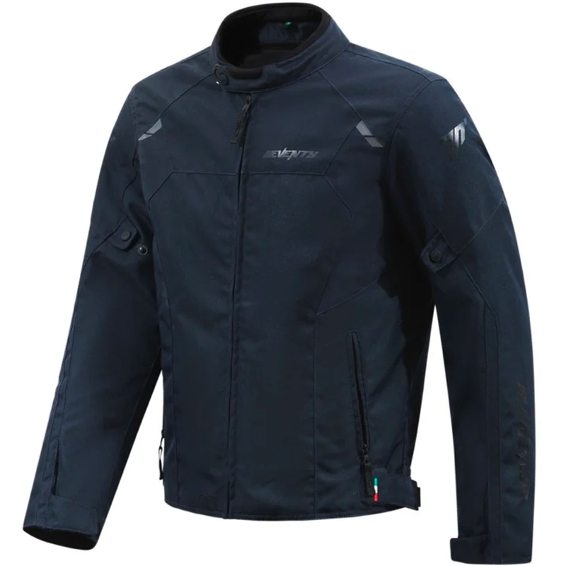 Seventy Degrees SD-JR65 Piston Motorcycle Jacket Dark Blue