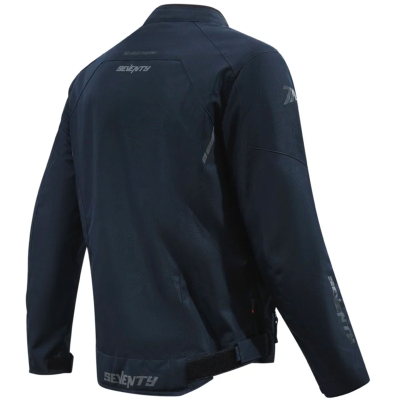 Seventy Degrees SD-JR65 Piston Motorcycle Jacket Dark Blue