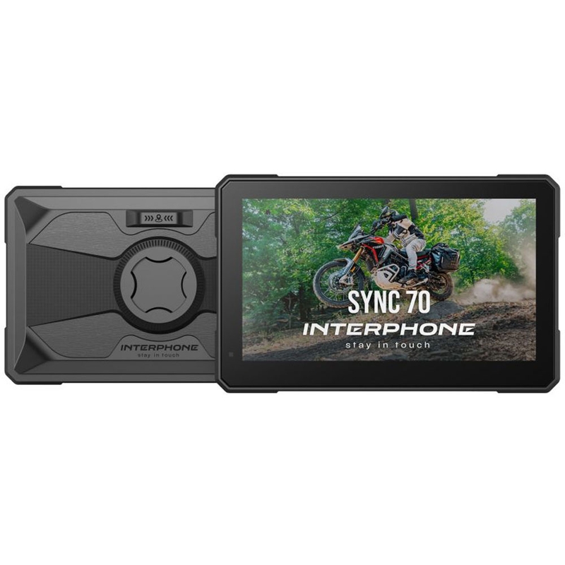 Interphone RIDESYNC70 Apple CarPlay и Android Auto дисплей за мотоциклети