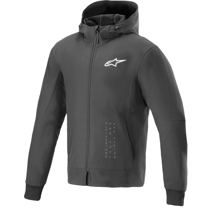 Мото суичър Alpinestars Radium Tech Hoodie черно-бял