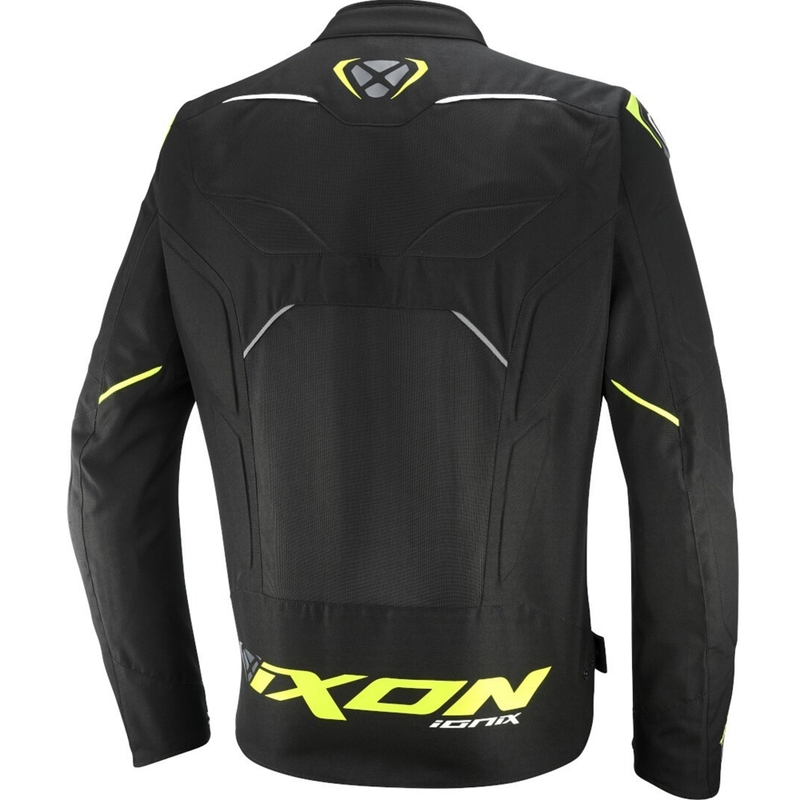 Мотоциклетното яке IXON Ionix black-yellow-grey