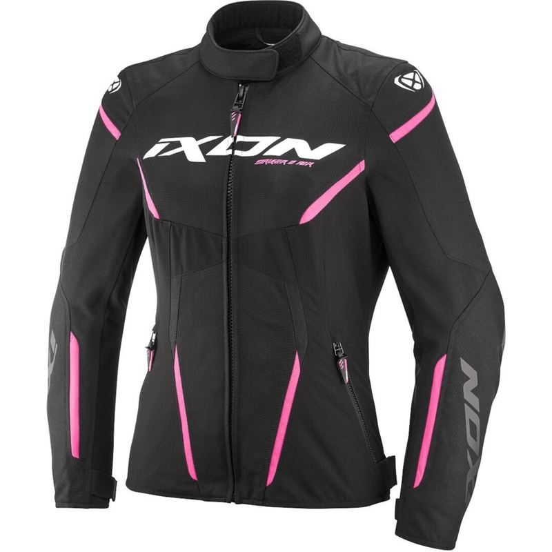 Дамско яке за мотоциклет IXON Striker 2 Air WP Lady черно и розово
