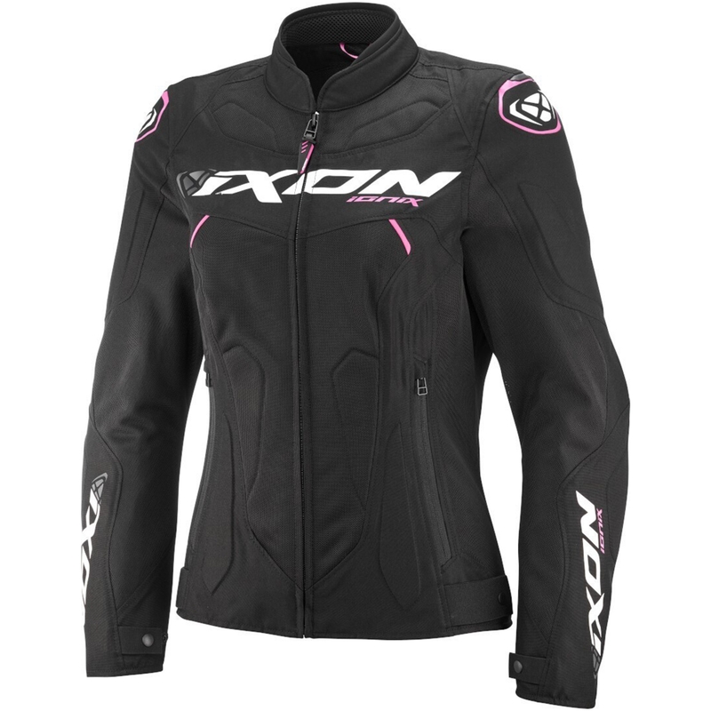 Дамско мотоциклетно яке IXON Ionix Lady черно и розово
