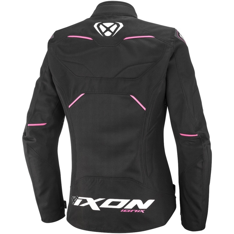 Дамско мотоциклетно яке IXON Ionix Lady черно и розово