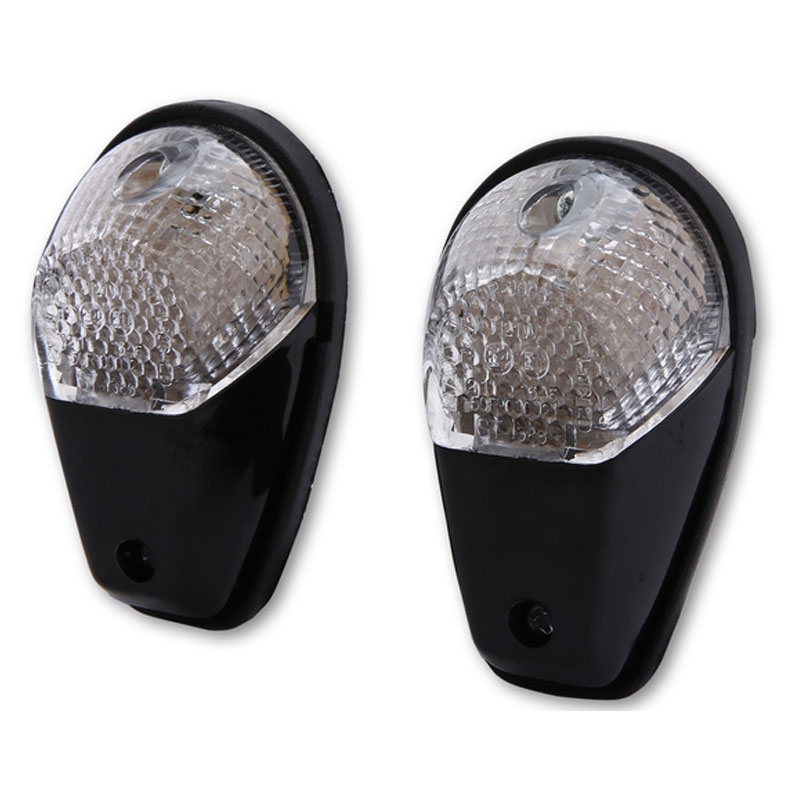 Мигач за мотоциклет Highsider Smart LED черно-прозрачен