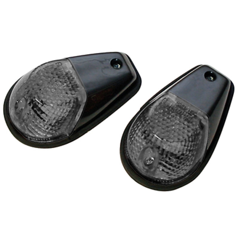 Мигач за мотоциклет Highsider Smart 12V/21W черно-пушен