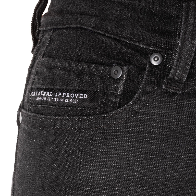 Дамски мотоциклетни дънки Oxford Sofia AA Slim jeans черни