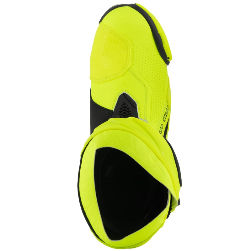 Мотоциклетни ботуши Alpinestars Supertech R, флуоресцентно жълто-черни