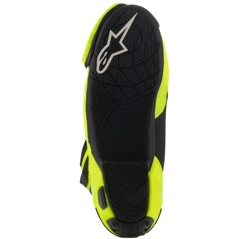 Мотоциклетни ботуши Alpinestars Supertech R Vented, флуоресцентно жълто-черни