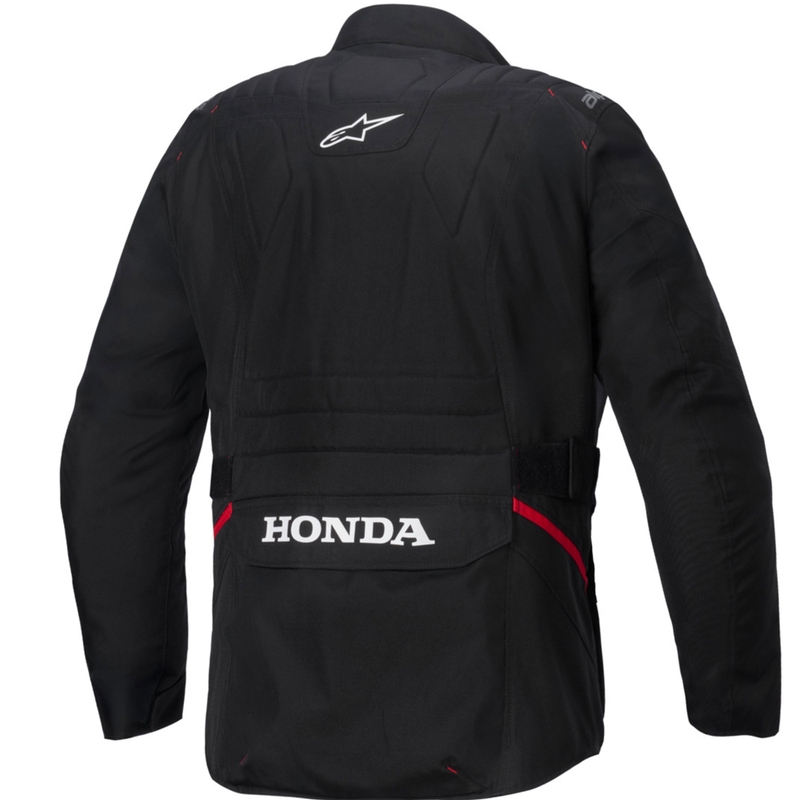 Водоустойчиво мотоциклетно яке Alpinestars ST-1 от колекция Honda, черно-червено