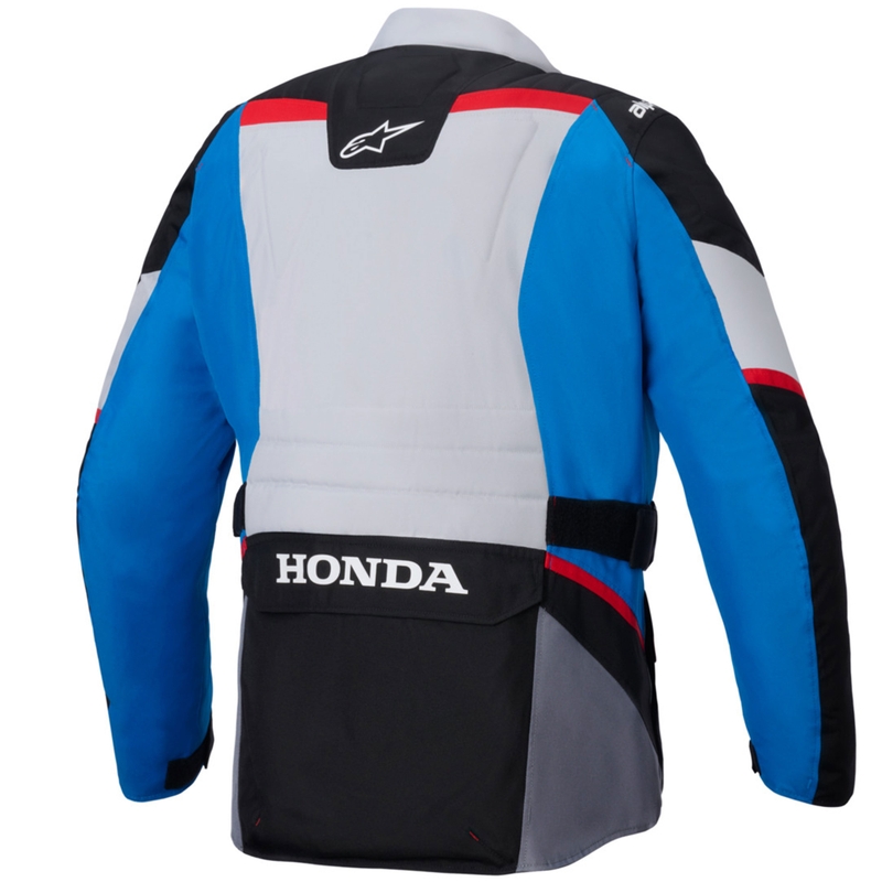 Водоустойчиво мотоциклетно яке Alpinestars ST-1, колекция Honda, сиво-синьо-черно-червено